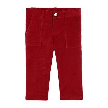 Toddler Corduroy Pants, Burgundy - Baby Boy Clothing - Maisonette