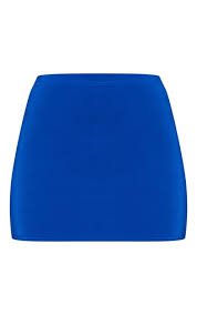 blue mini skirt - plt
