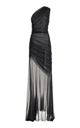 One-Shoulder Tulle Maxi Dress By Atlein | Moda Operandi