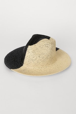 Two Toned Fedora - Straw Hat - Color Block Sun Hat - Lulus