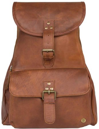 MAHI Leather - Leather Explorer Backpack/Rucksack Womens In Vintage Brown
