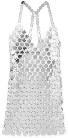 Cara Chainmail Mini Dress - Silver