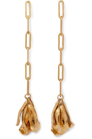 Leigh Miller | Azalea gold-plated earrings | NET-A-PORTER.COM