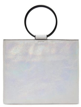 Opal Bag - Le Pouch Ring Handle Leather Shoulder Bag
