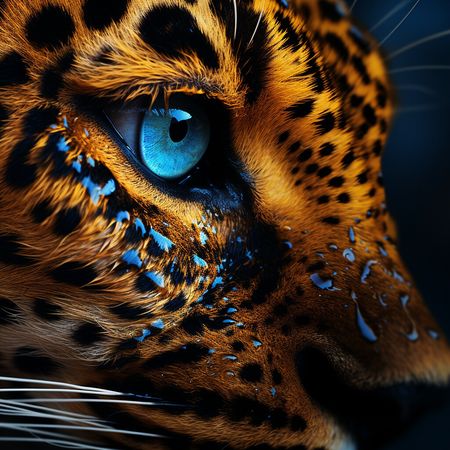 Leopard & Blue