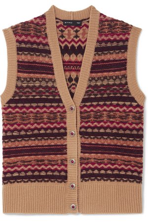 Etro | Intarsia wool-blend vest | NET-A-PORTER.COM