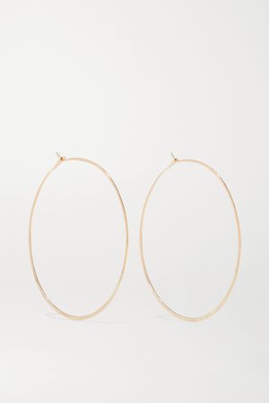 Gold 14-karat gold hoop earrings | Melissa Joy Manning | NET-A-PORTER