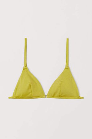 Padded Triangle Bikini Top - Yellow