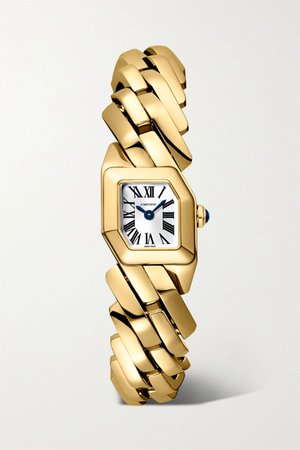 Gold Maillon de Cartier 16mm 18-karat gold watch | Cartier | NET-A-PORTER