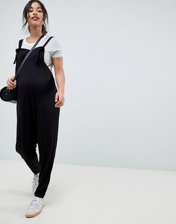 ASOS Maternity | ASOS DESIGN Maternity dungaree jumpsuit in jersey