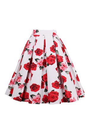 Atomic Jane Clothing Atomic Red Rose Rockabilly Skirt