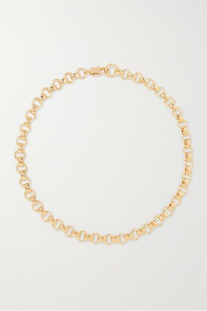 Gold + NET SUSTAIN Franca gold-plated necklace | Laura Lombardi | NET-A-PORTER