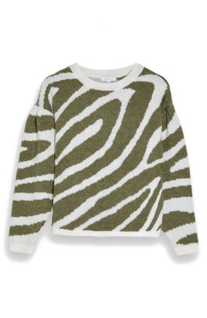 Topshop Oversize Swirl Pattern Sweater | Nordstrom