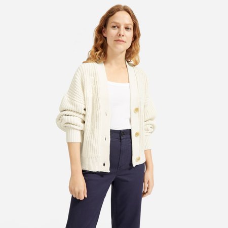 Women’s Texture Cotton Crop Cardigan | Everlane