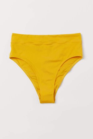 Bikini Bottoms High Waist - Yellow
