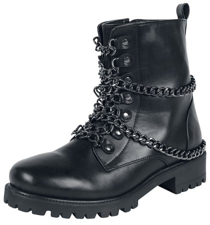 Black Boots With Chain