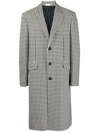 Alexander McQueen Houndstooth single-breasted Coat - Farfetch