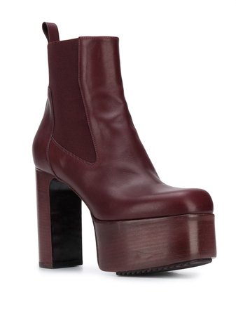 *clipped by @luci-her* Rick Owens platform high heel boots with Express Delivery - Farfetch