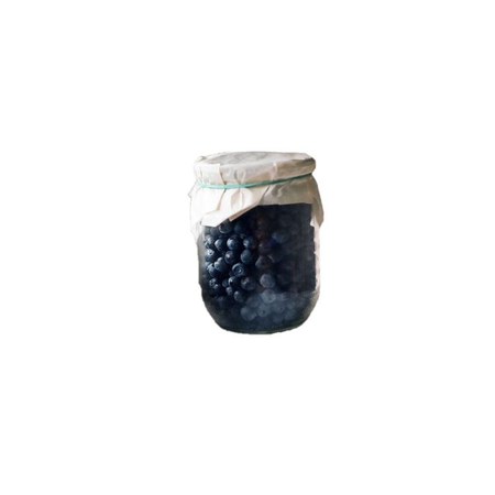 jar of blueberry