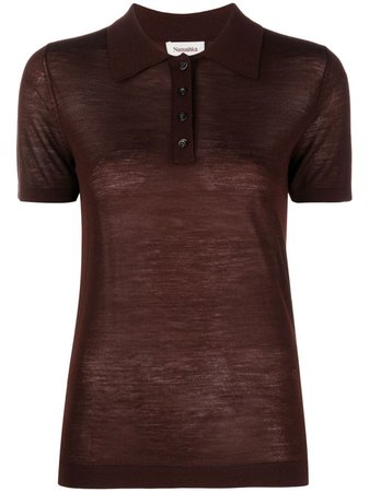 Nanushka fine-knit short-sleeved Polo Shirt - Farfetch
