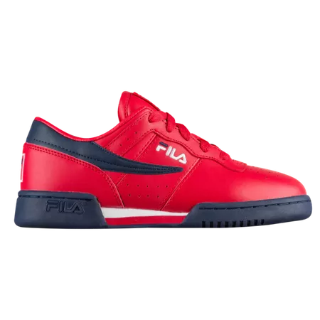 Fila Original Fitness - Boys' Grade School - Casual - Boys' Grade School - Shoes - Fila - Casual Tennis Sneakers - Red/Navy | Foot Locker