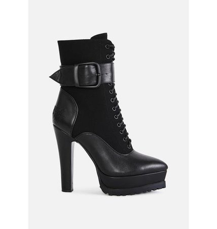Darker Wavs Leather Stiletto Boots