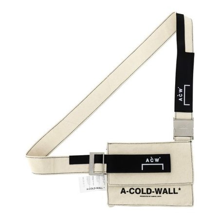 A-COLD-WALL* CANVAS UTILITY BAG w/AMBER / NATURAL-WHITE-BLACK