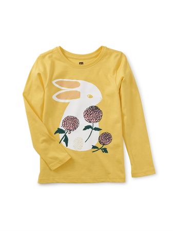 Flower Bunny Graphic Tee | Tea Collection