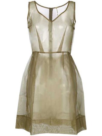 Comme Des Garçons Vintage Sheer Pleated Dress - Farfetch
