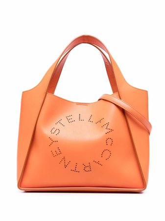 Shop Stella McCartney Stella Logo faux-leather tote bag with Express Delivery - FARFETCH