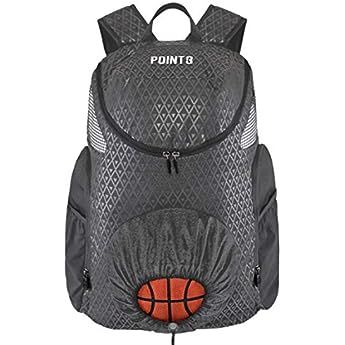 Amazon.com: POINT3 New Road Trip Tech Backpack - Basketball Backpack with Waterproof Laptop Sleeve - Every Compartment You Need for Ball, Gear, Shoes, Books & Laptops (Black) : Electronics