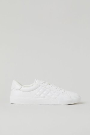 Quilted Sneakers - White