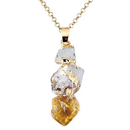yellow topaz quartz necklace - Google Search