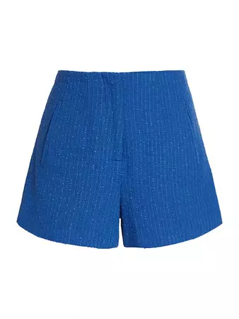 Shop Veronica Beard Jazmin Cotton-Blend Tweed High-Waist Shorts | Saks Fifth Avenue