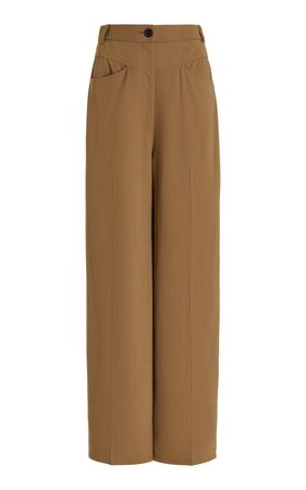 khaite - Preen Wool-Blend Wide-Leg Trousers By Khaite | Moda Operandi