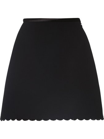 Shop Miu Miu scallop hem mini skirt with Express Delivery - FARFETCH