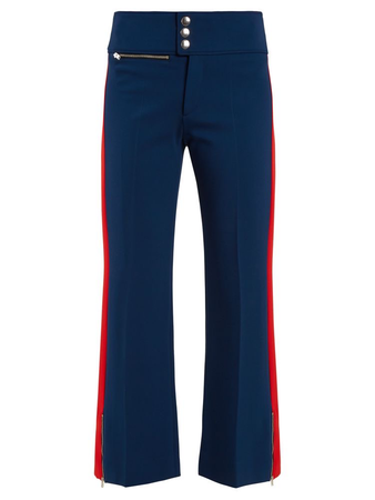 blue and red trouser