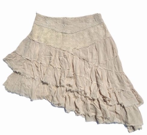 asymmetrical fairy layered skirt