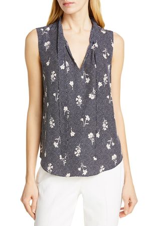 Tailored by Rebecca Taylor Sleeveless Silk Blouse | Nordstrom