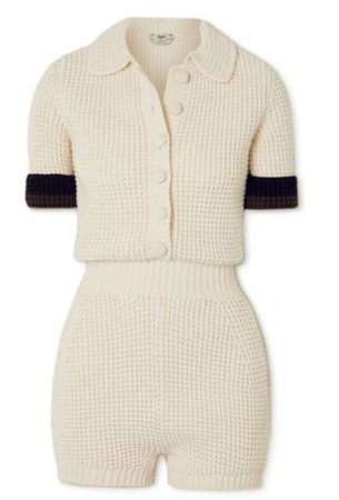 knitted playsuit