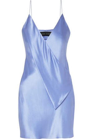 Michael Lo Sordo | Draped silk-satin mini dress | NET-A-PORTER.COM