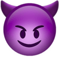 😈 Smiling Face with Horns Emoji (Apple)
