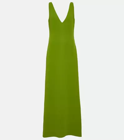 Silk Crepe Gown in Green - Valentino | Mytheresa