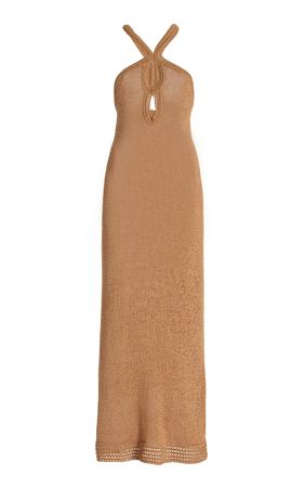 Saoirse Cotton-Blend Midi Halter Dress By Significant Other | Moda Operandi