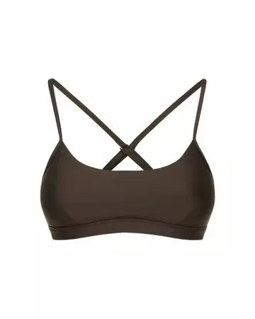Alo Yoga Airlift Intrigue Bra in Brown | Lyst