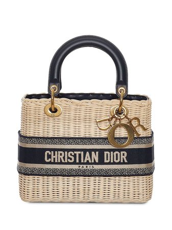 Christian Dior medium Oblique Lady Dior wicker bag