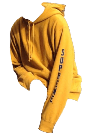 yellow sweatshirt