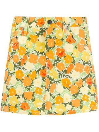 Simon Miller Short Floral Skirt