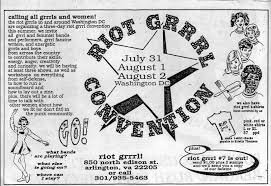 riot grrrl convention flyer
