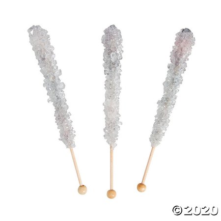Silver Rock Candy Lollipops | Oriental Trading